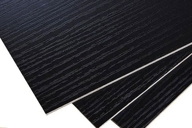 black melamine plywood